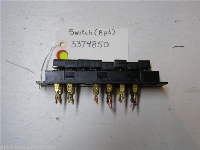 KENMORE DISHWASHER 3374850 PB SWITCH USED PART ASSEMBLY KENMORE DISHWASHER 3374850 PB SWITCH USED PART ASSEMBLY